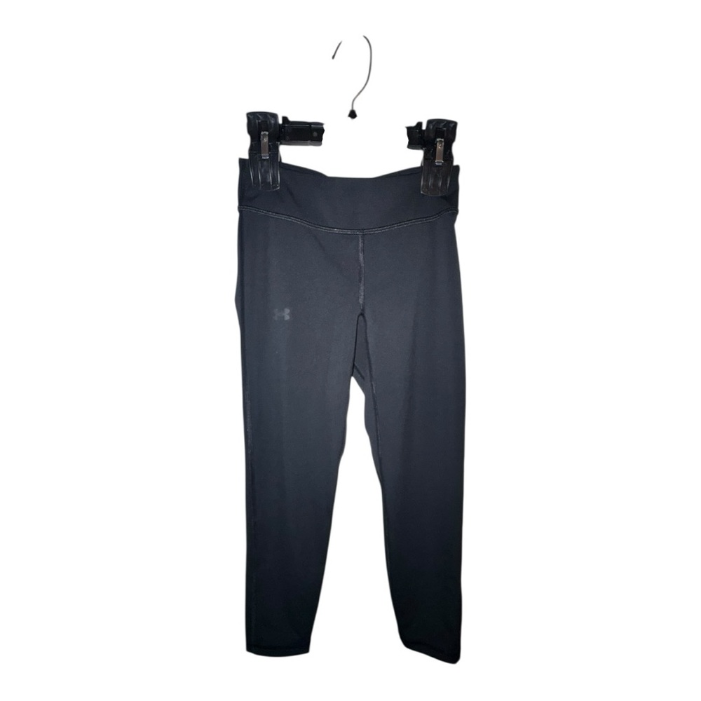 Under Armour Girls Motion Solid Ankle Leggings – Size Medium – Black
